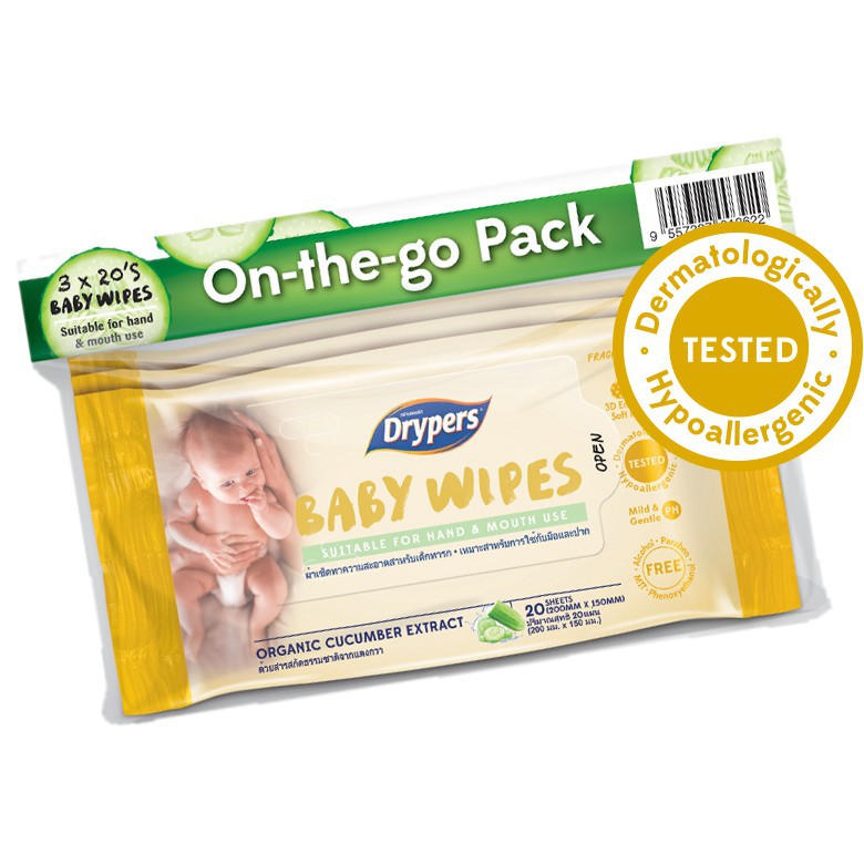 DRYPERS HAND &amp; MOUTH WIPES G2