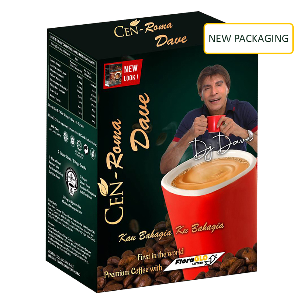 CEN ROMA DAVE BOOSTER - INSTANT WHITE COFFEE MIX WITH LUTEIN