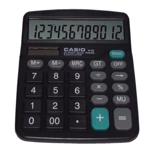 CASIO M-28 CALCULATOR 12 DIGIT