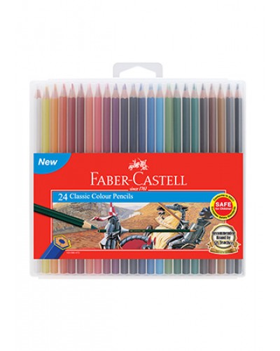 FABER CASTELL SLIM-FLEXI CASE COLOUR PENCIL 24'S