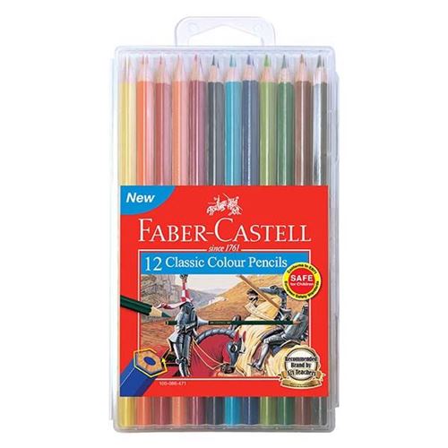 FABER CASTELL SLIM-FLEXI CASE COLOUR PENCIL 12'S