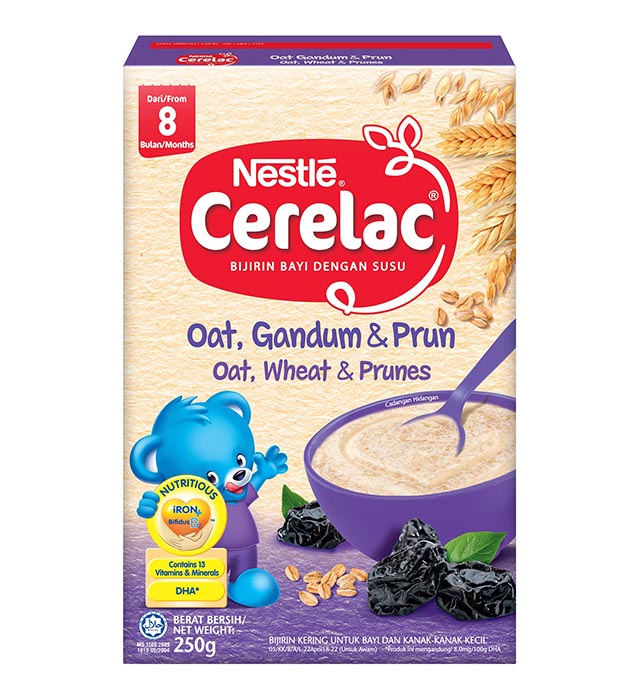 CERELAC BL FE OATS &amp; WHEAT &amp; PRUNE