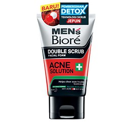 MENS BIORE DOUBLE SCRUB ACNE