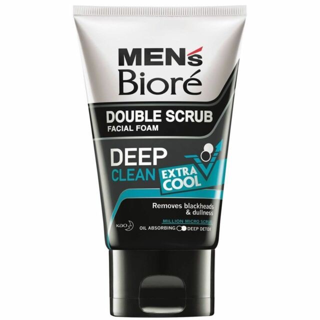 MENS BIORE DOUBLE SCRUB