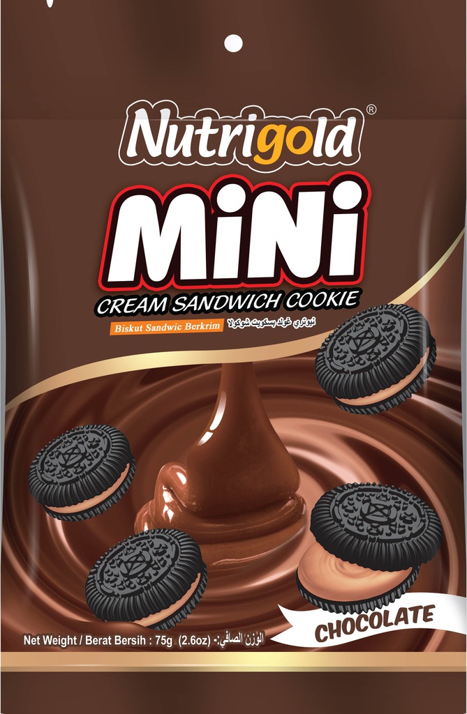 NUTRIGOLD MINI CREAM SANDWICH COOKIE