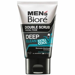 MENS BIORE DOUBLE SCRUB EXTRA COOL